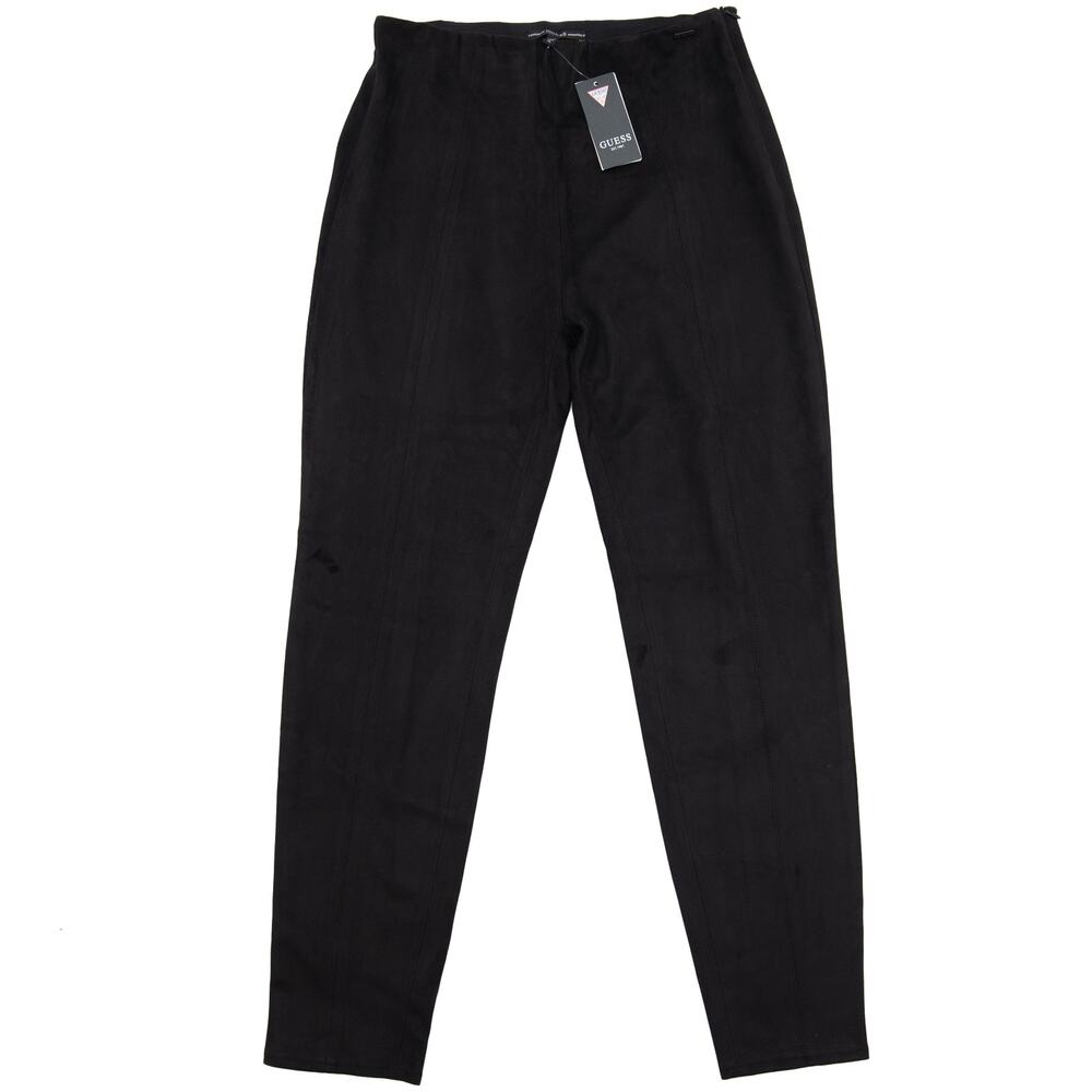 Guess Black Maya Faux Suede Pants Size XL